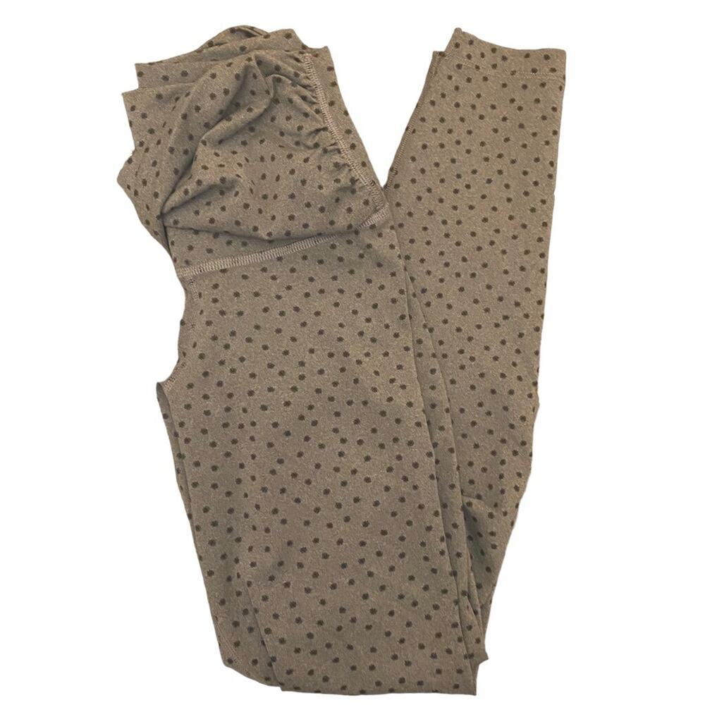 Nike Women's Yoga Twist-Waist High-Rise 7/8 Length Leggings Gray/Black Dot Small